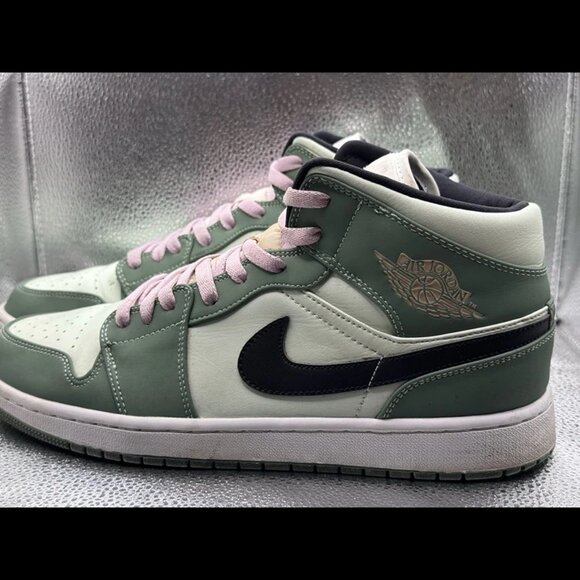 Size 12 - Nike Air Jordan 1 Mid CZ0774-300 Dutch Men‎ Green Basketball Shoes main image 5